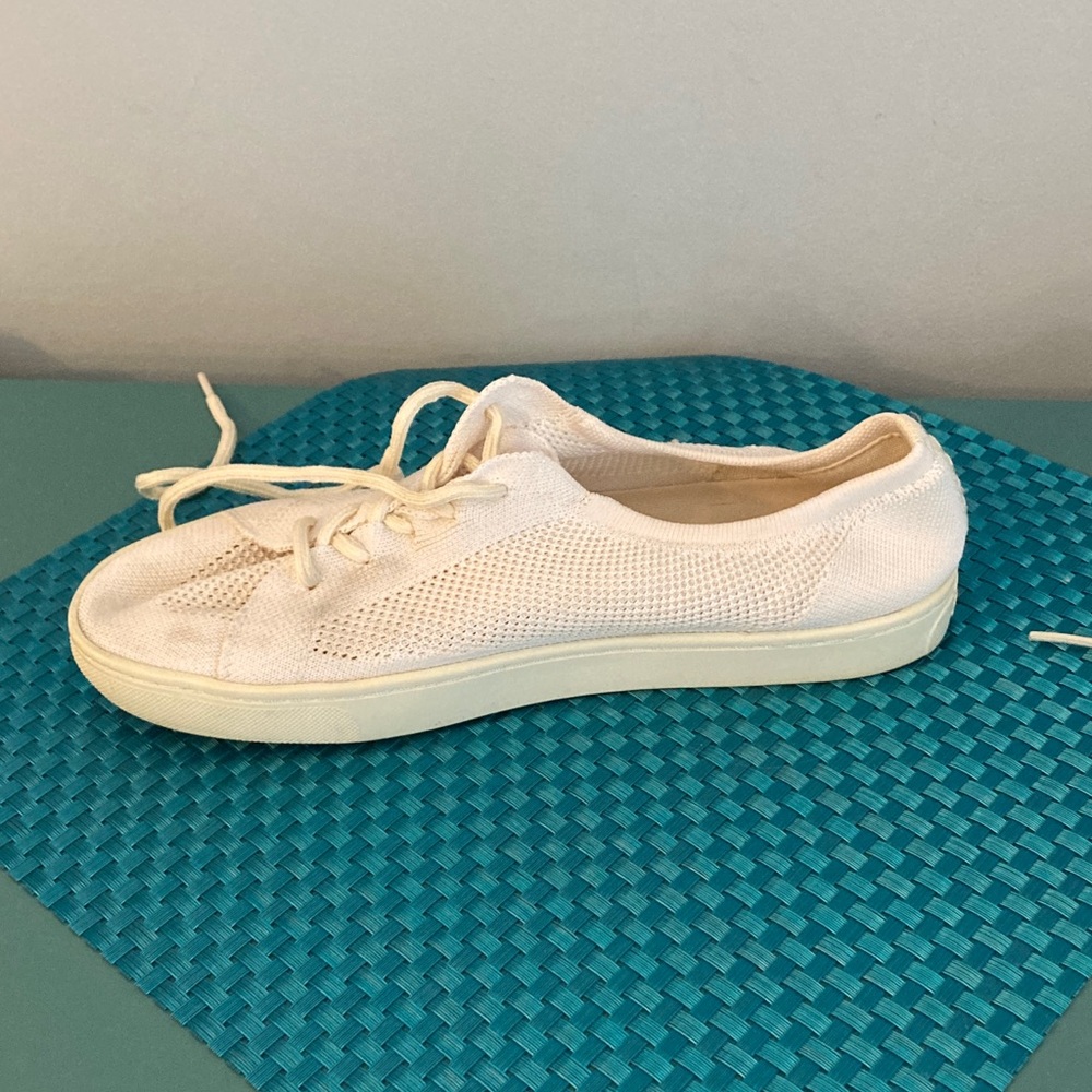 Soludos Off-White Knit Sneakers Women Size 10 - Picture 10 of 16